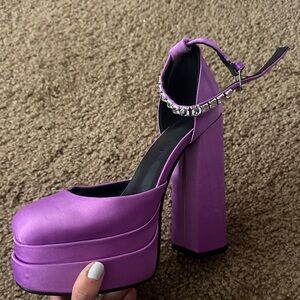 Elegant Purple Platform Heels
